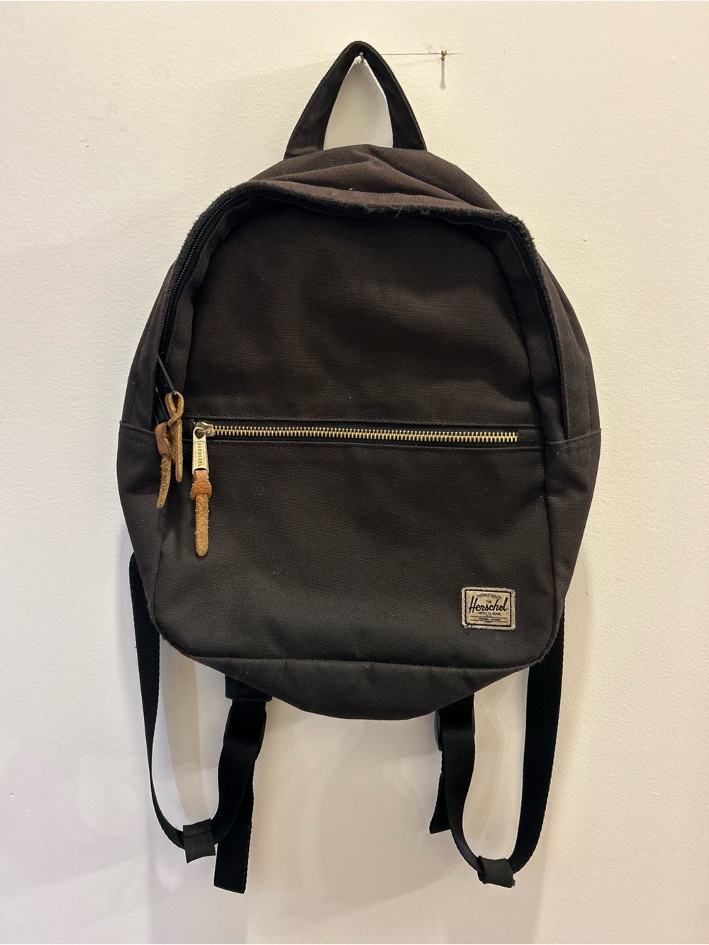 Black Herschel mini backpack